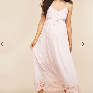 Motherhood Maternity Crocket Detail Maxi Dress